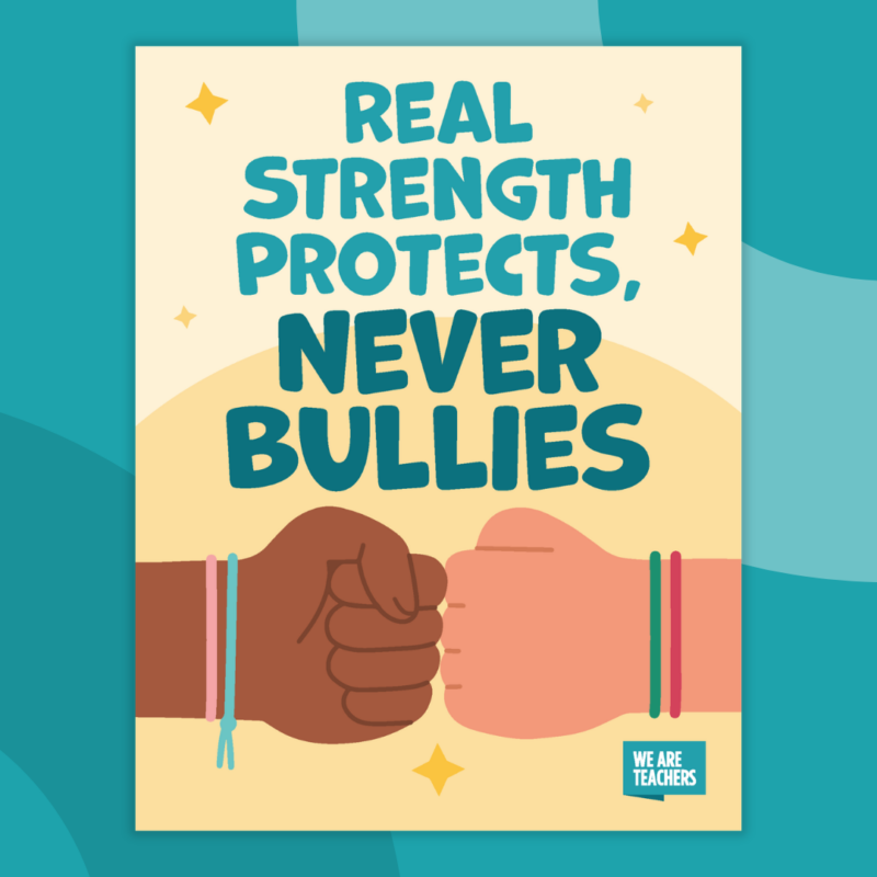 Anti Bullying Posters an image of a printable anti bullying poster