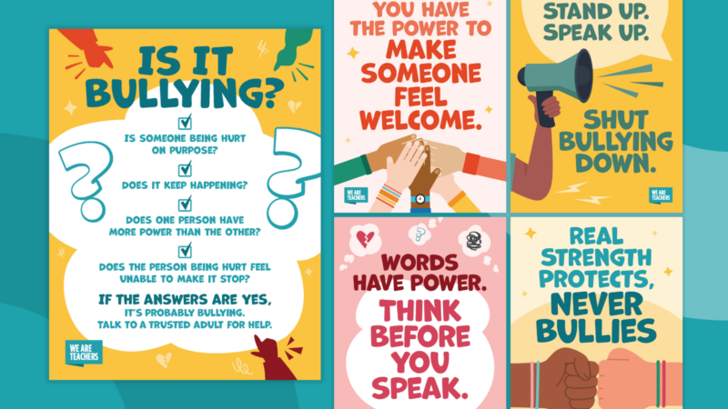 Anti Bullying Posters an image of a group of free printable anti bullying posters
