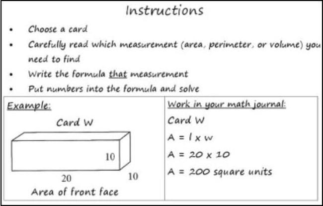 Area and Perimeter Math Coachs Corner