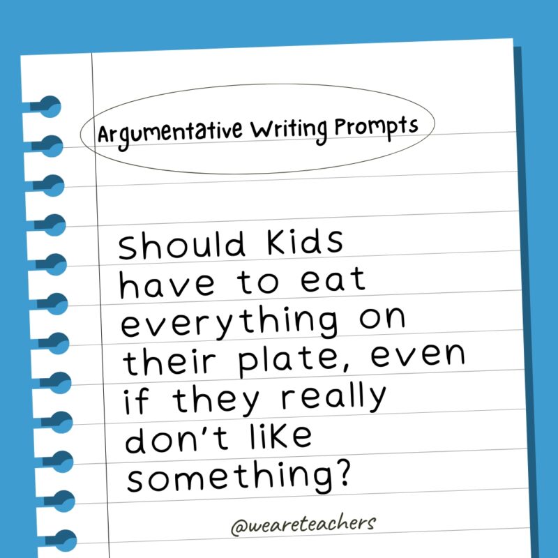 Should kids have to eat everything on their plate, even if they really don't like something?