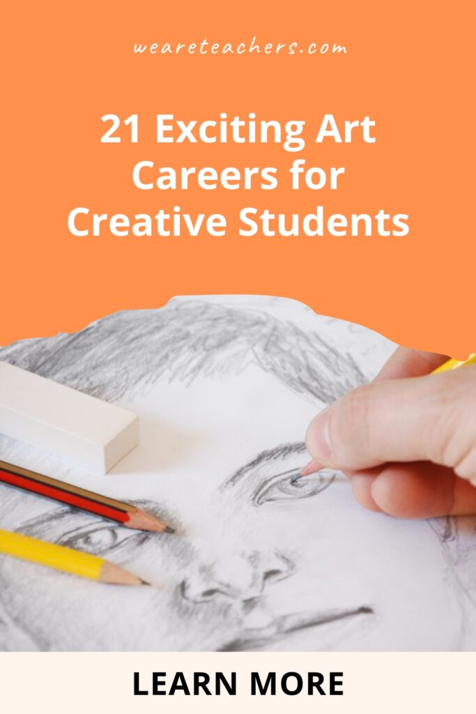Share these art careers with your students to demonstrate how their love of art can translate into a job they will truly love. 