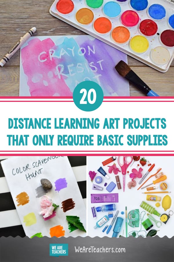 20 Distance Learning Art Projects That Only Require Basic Supplies