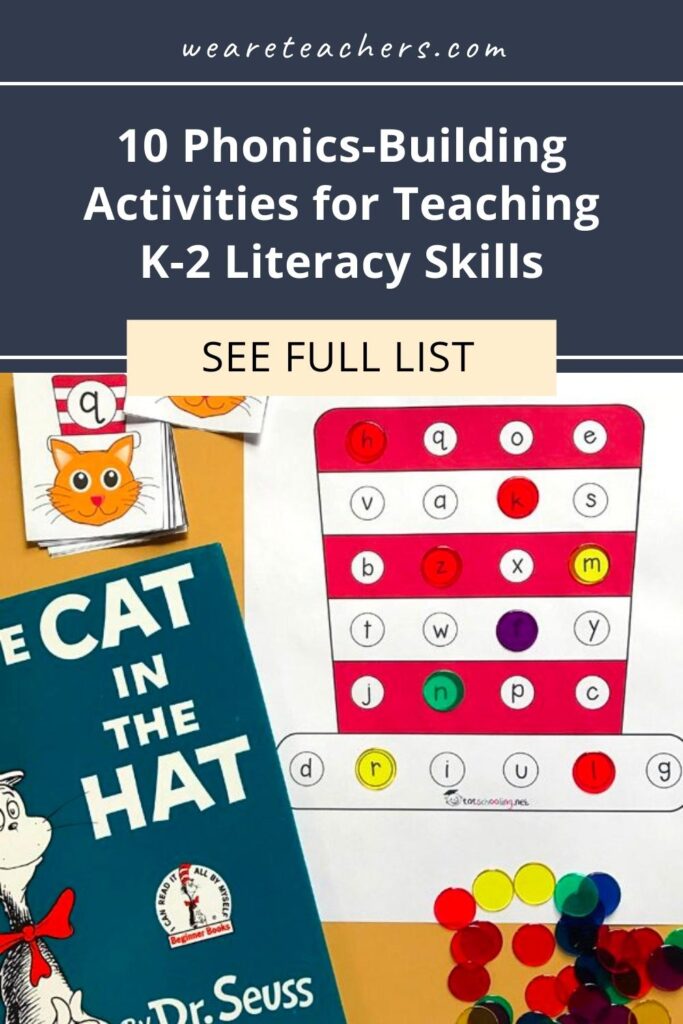 Teach early readers essentials skills with these Cat in the Hat activities! Build literacy skills with printables, activity ideas, and more.