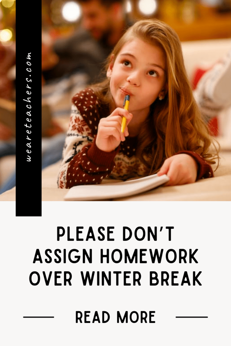 are teachers allowed to assign homework over breaks