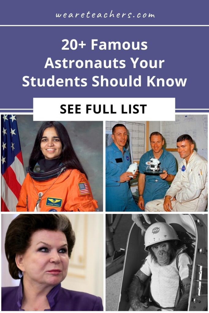 How many of these famous astronauts do your students know? Share this list and test their knowledge of these amazing pioneers!