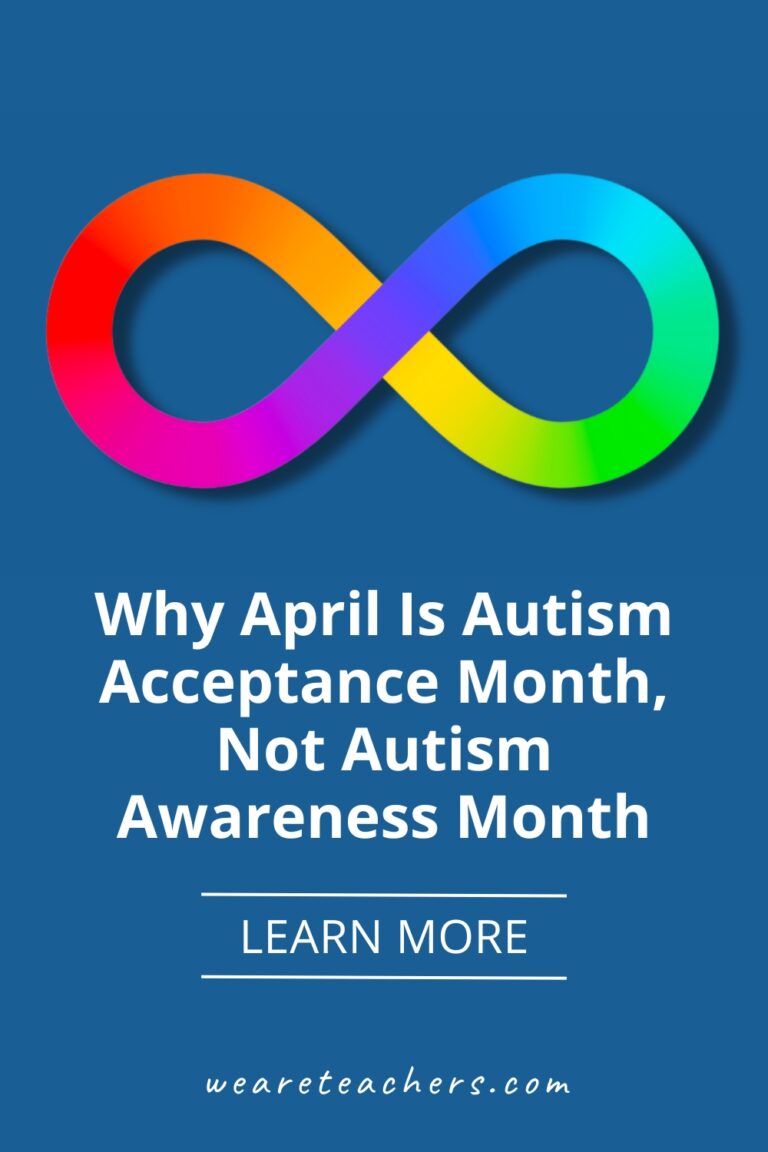 April Is Autism Acceptance Month, Not Autism Awareness Month