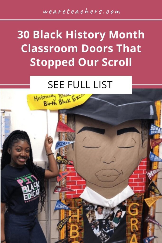 We love these powerful Black History Month door decorations. They're a great way to "open the door" to conversation and learning.
