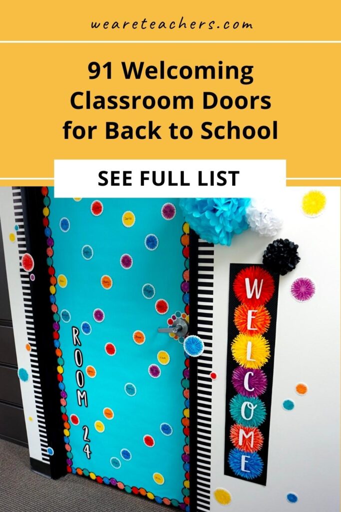 Looking for creative and clever ways to dress up dull classroom doors? Check out this list of inspiring classroom door decorations!