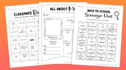Fun First-Day-of-School Worksheets (Free Printables)