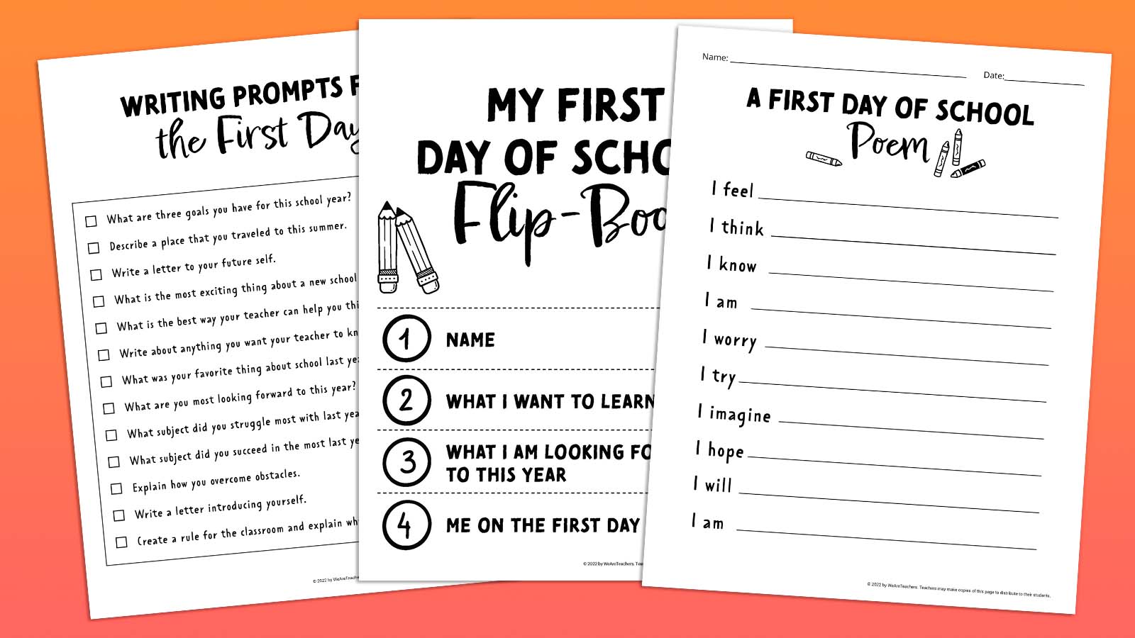 12 Fun First Day of School Worksheets Free Printables 