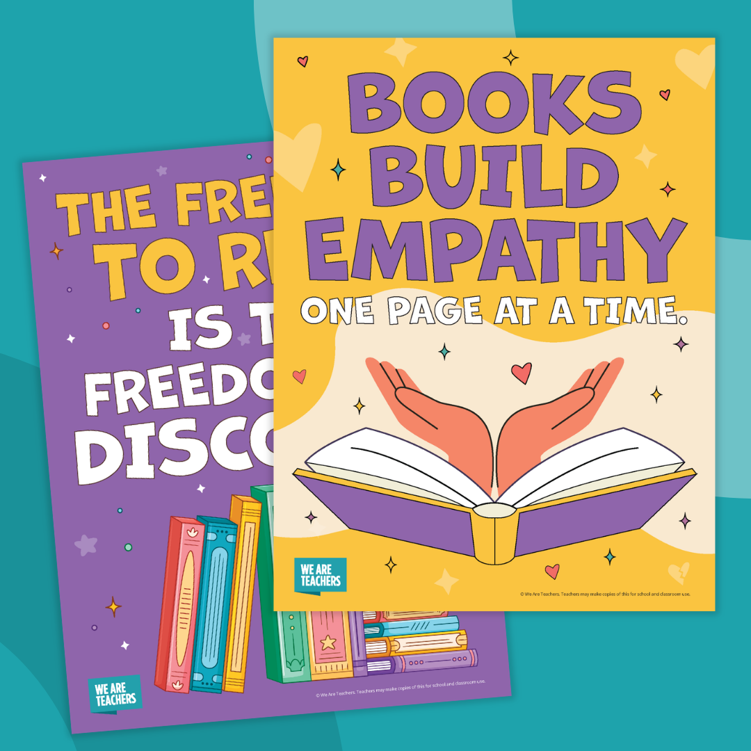 Image of two posters from the banned books poster set.