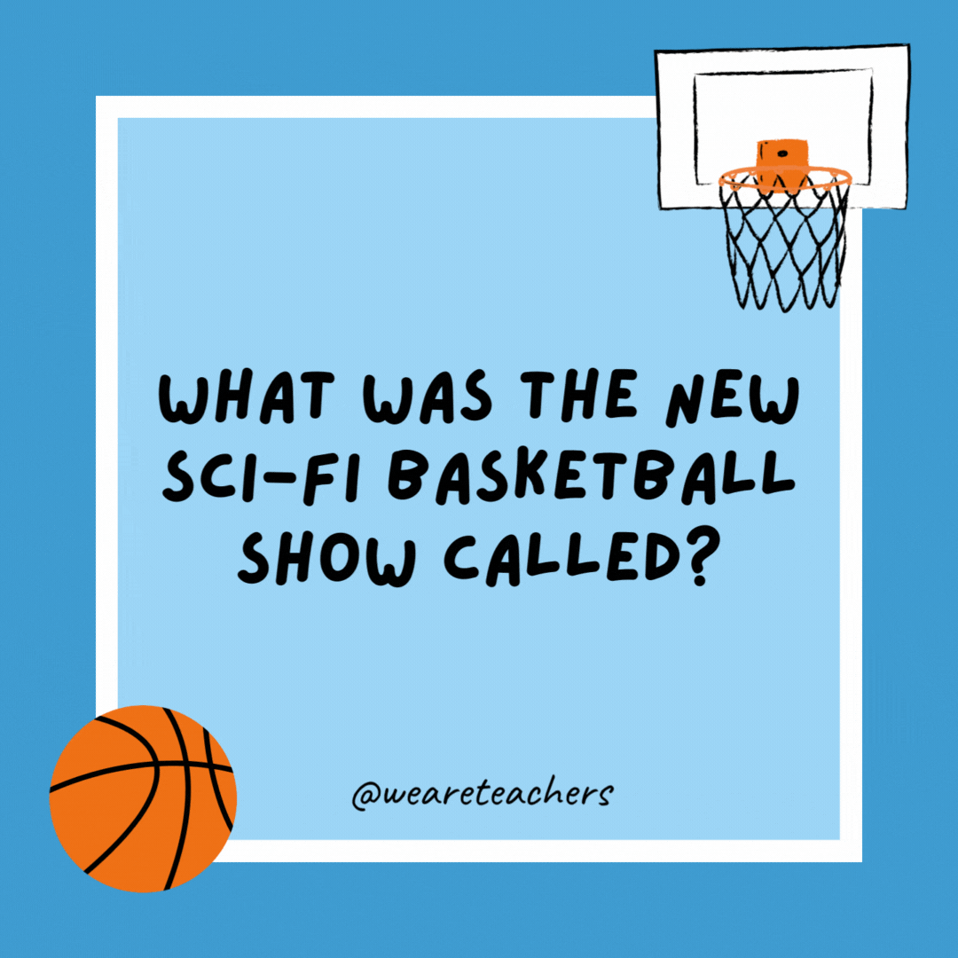 What was the new sci-fi basketball show called?

Hooper Natural.