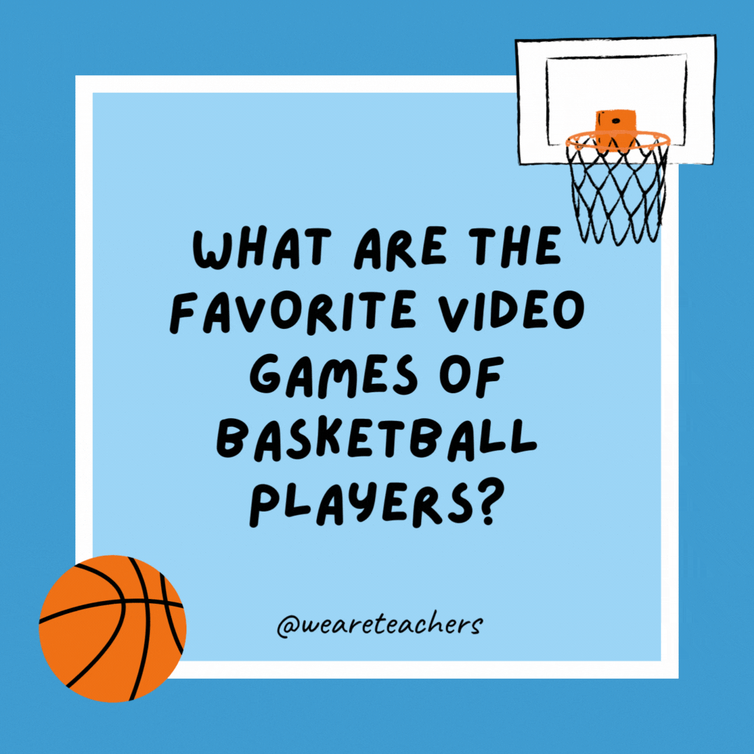 What are the favorite video games of basketball players?

Shooting Stars.