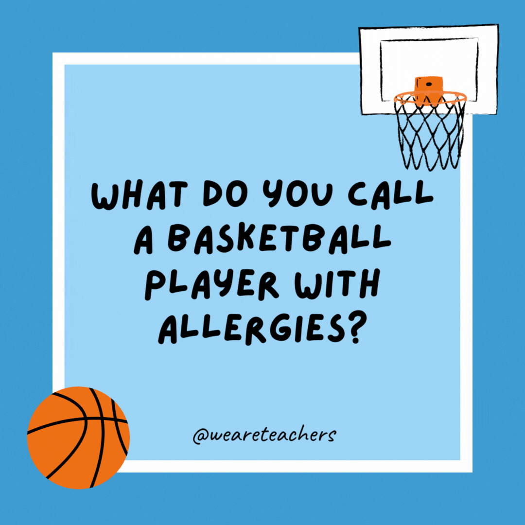 What do you call a basketball player with allergies?

Scottie Epipen.