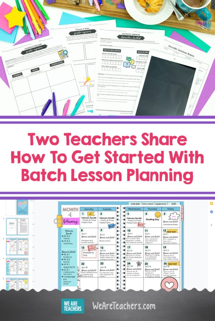 Two Teachers Share How To Get Started With Batch Lesson Planning