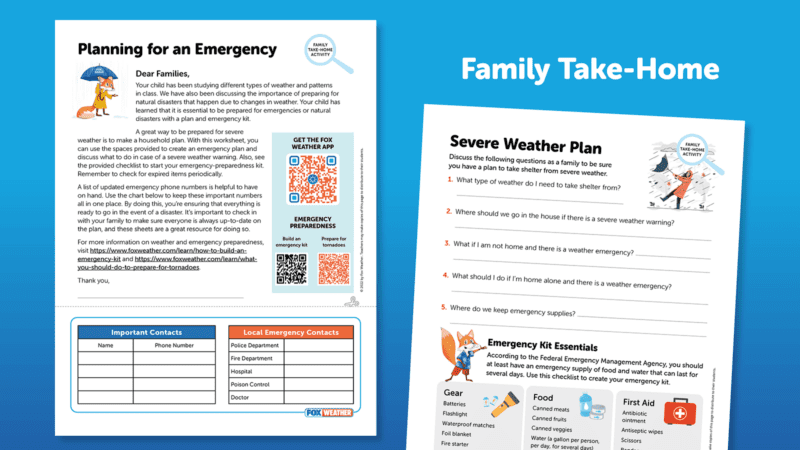 hands-on weather worksheet and activity