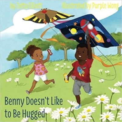 Book cover for Benny Doesn't Like To be Hugged as an example of books about autistic kids