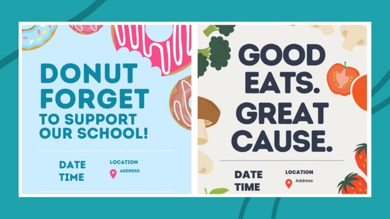 Feature image showing Chipotle and Little Caesars as restaurants that do fundraisers
