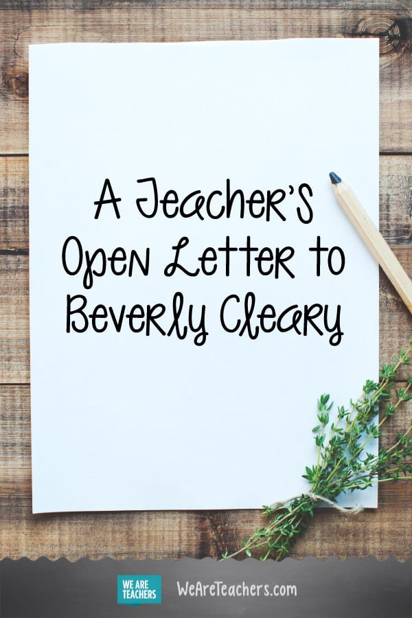 Dear Beverly Cleary