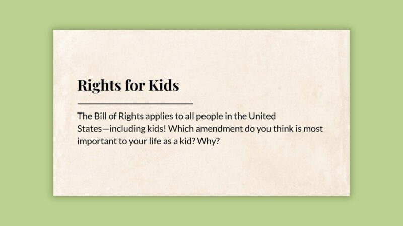 Rights for Kids slide
