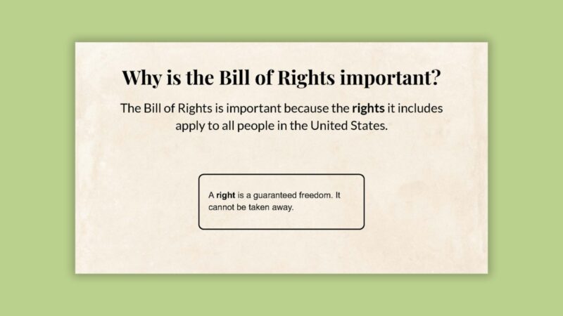 Why Is the Bill of Rights Important slide