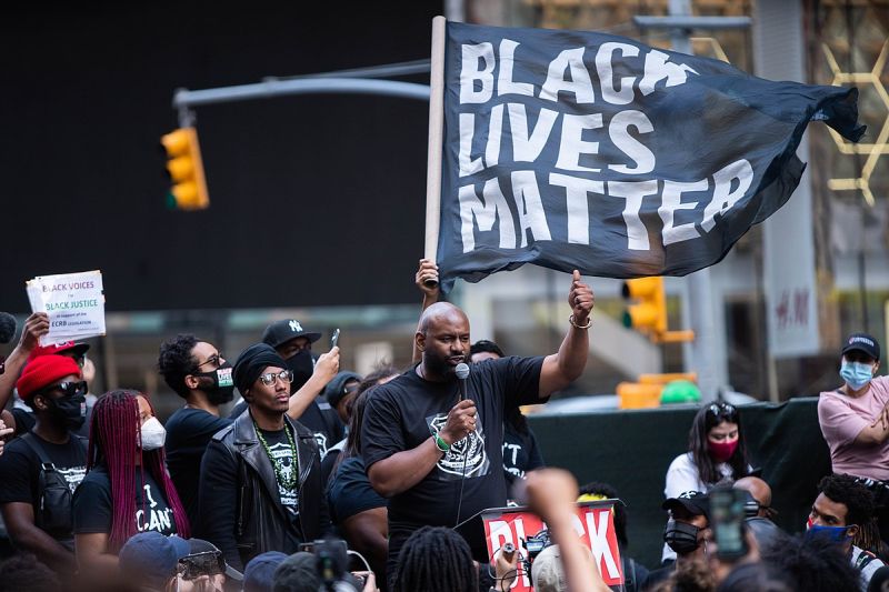 A Black Lives Matter protest in New York City in 2020