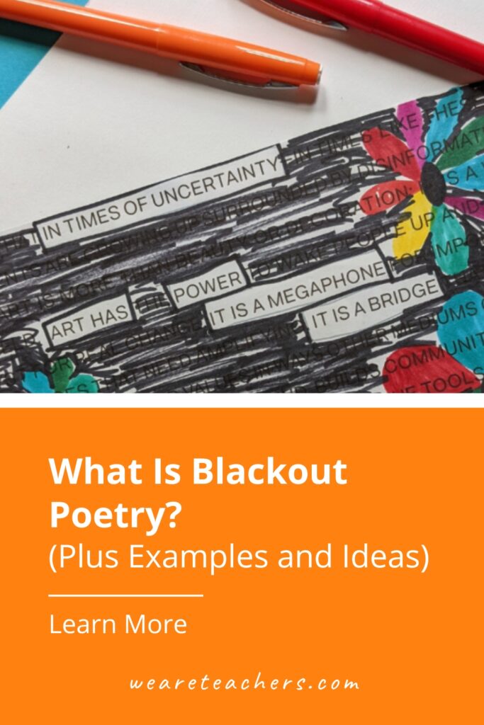 The "who, what, when, where, why, and how" of blackout poetry to teach yourself or your classroom and score that ELA win!