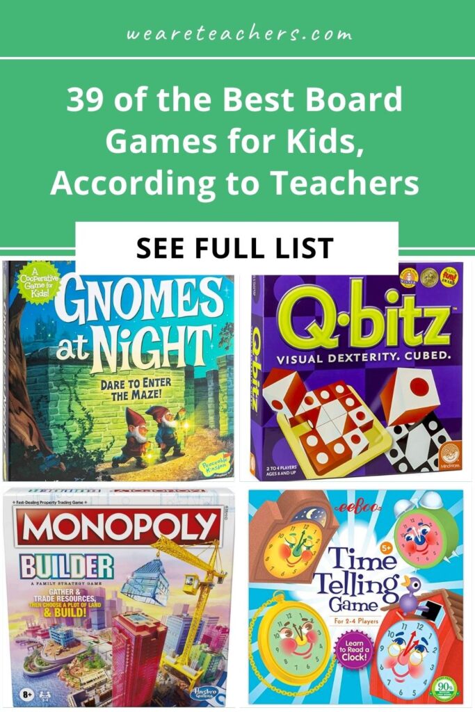 Board games are wonderful for indoor recess and skill building! Here are some of the best board games for kids.