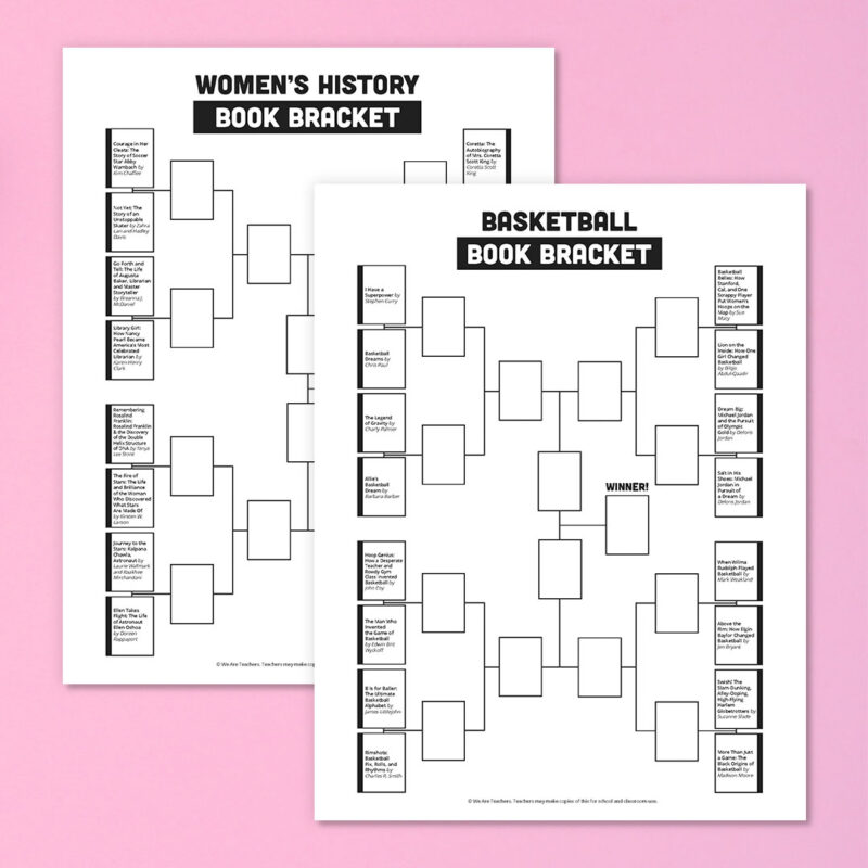 Women's History Book Bracket and Basketball Book Bracket