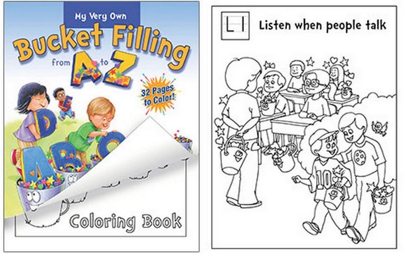 Bucket Fillers A-Z coloring book
