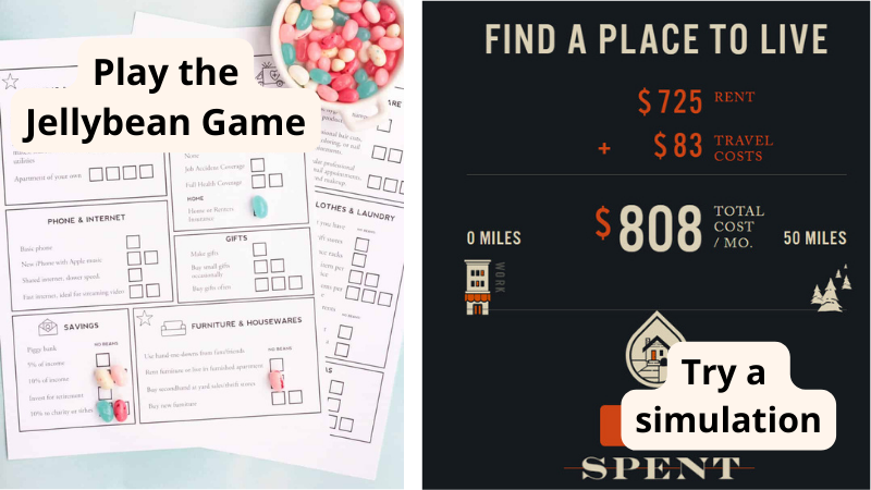 Game of Life: Math & Financial Literacy Reality Check Simulation-American  Money