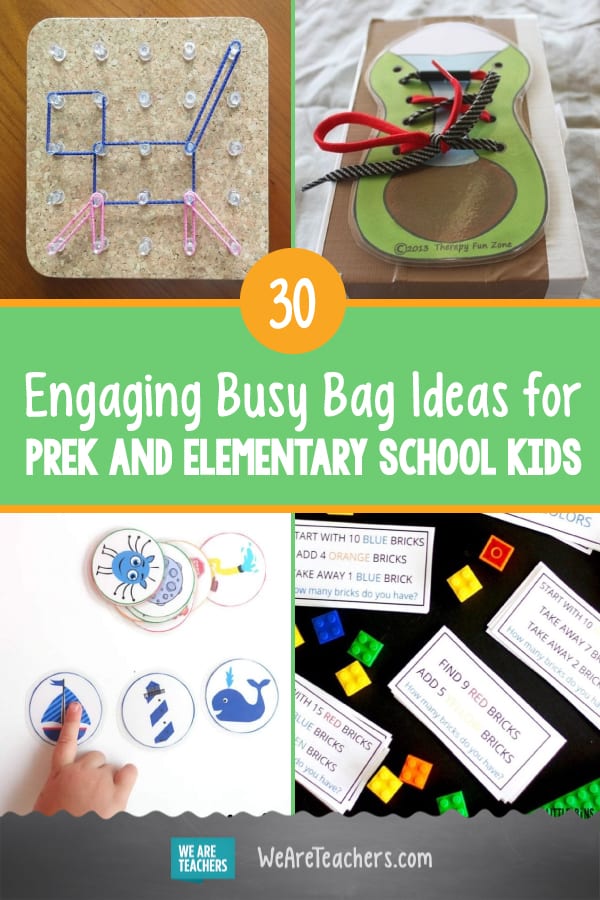 30 Engaging Busy Bag Ideas for PreK and Elementary School Kids