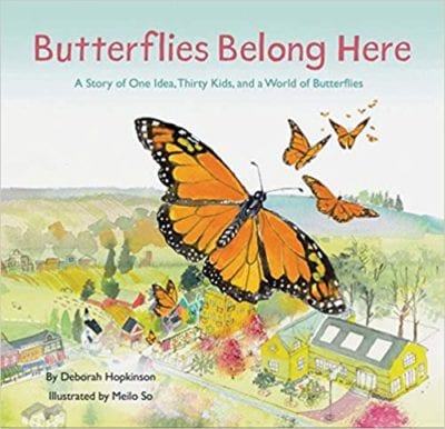 Book cover for Butterflies Belong Here 