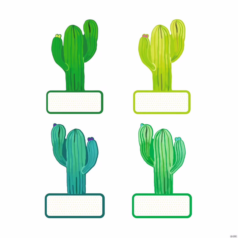 Cactus Classroom Theme Ideas Cactus bulletin board cutouts