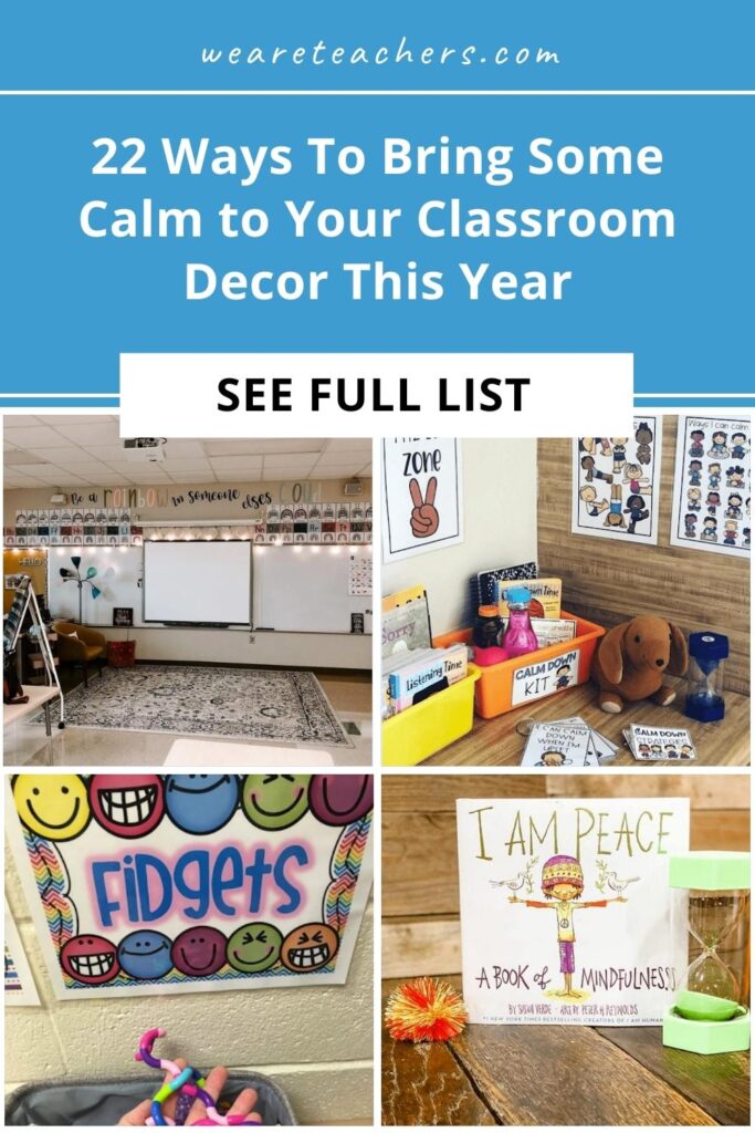 A calming classroom theme will get your students to focus more, leading to a more calm day for you as well!