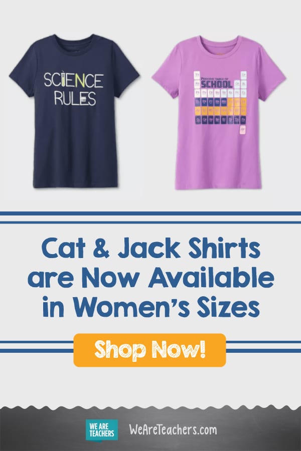 Time for a Teacher Dance Party—Cat & Jack Shirts are Now Available in Women's Sizes