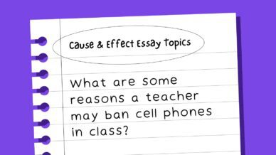 What are some reasons a teacher may ban cell phones in class?