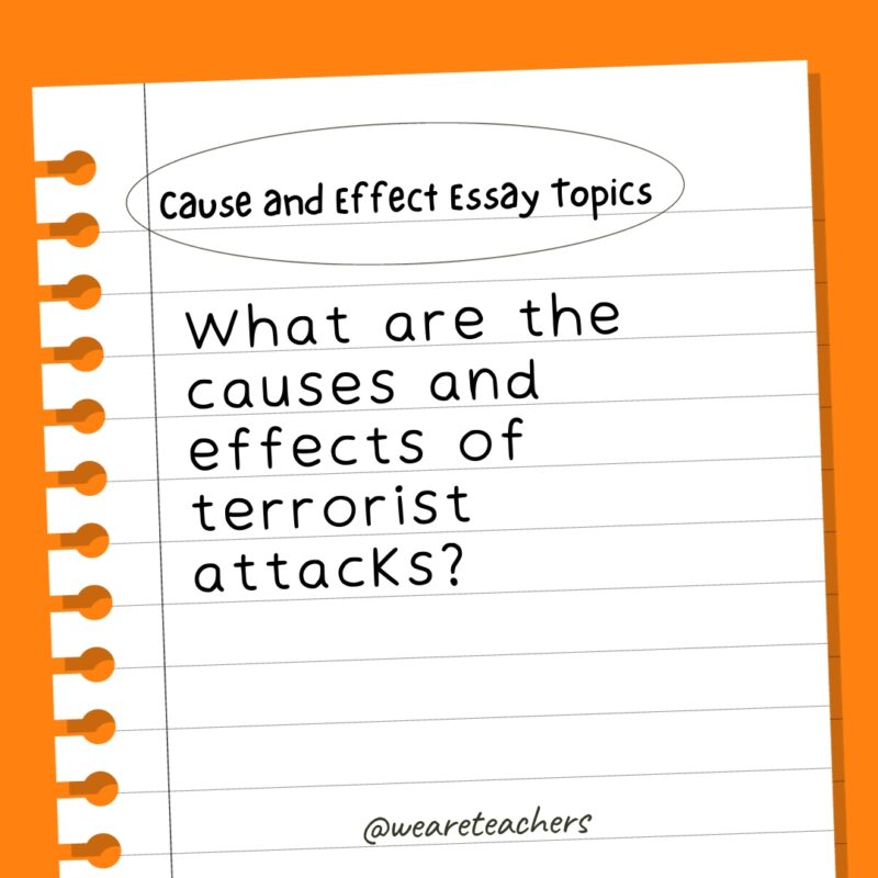 What are the causes and effects of terrorist attacks?