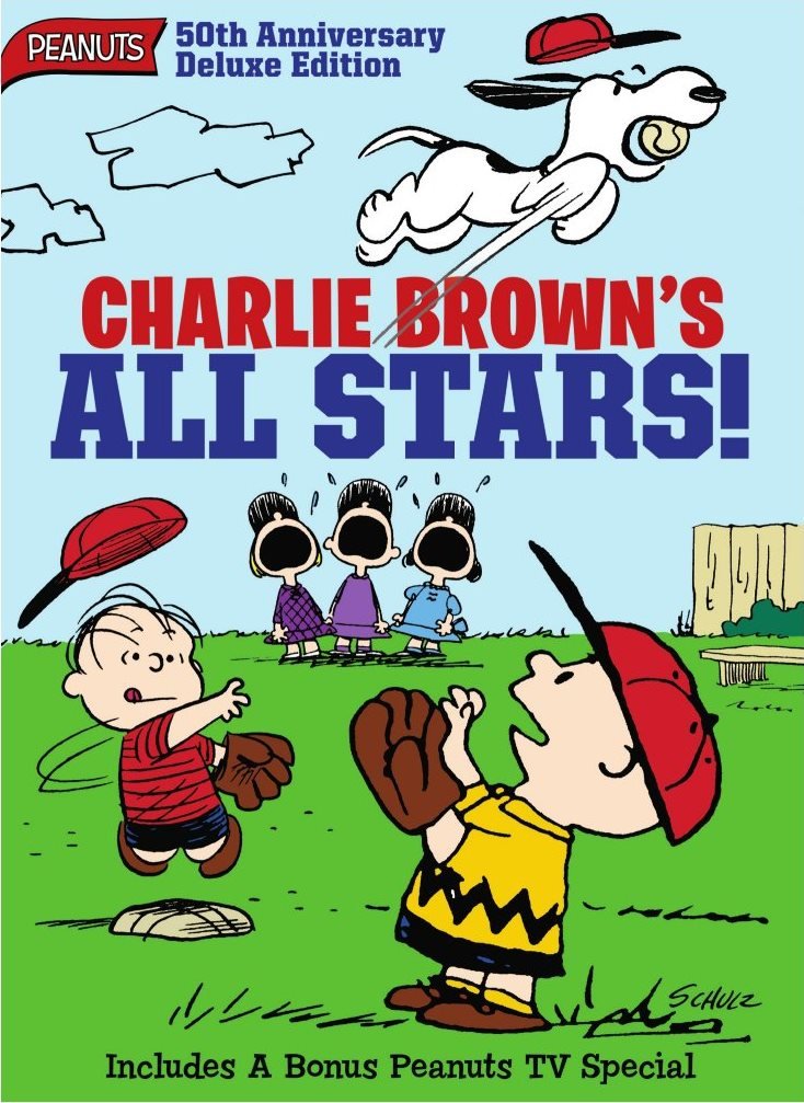 Cover of Charlie Brown All Stars! DVD as an example of baseball movies for kids