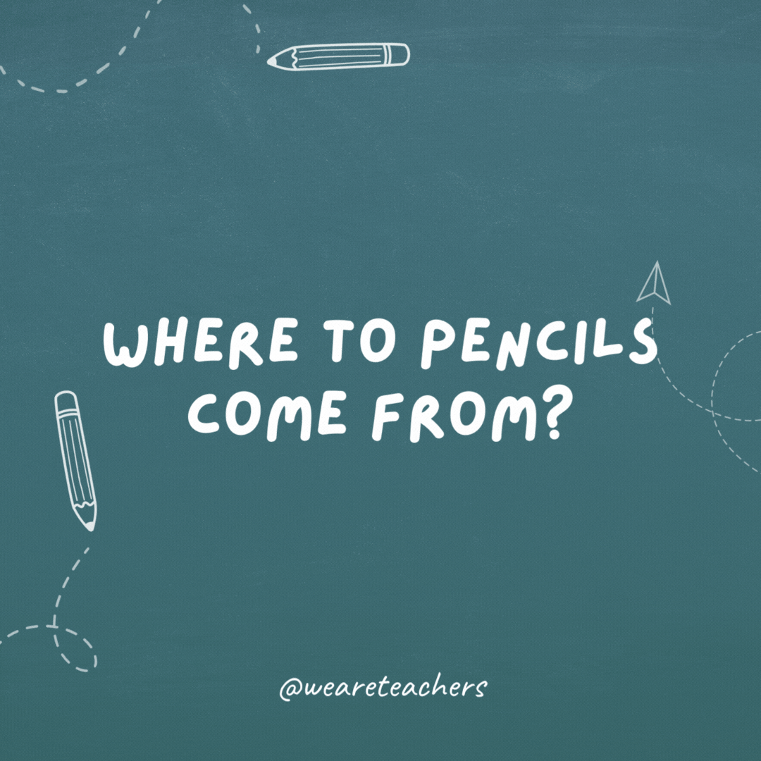Where do pencils come from?