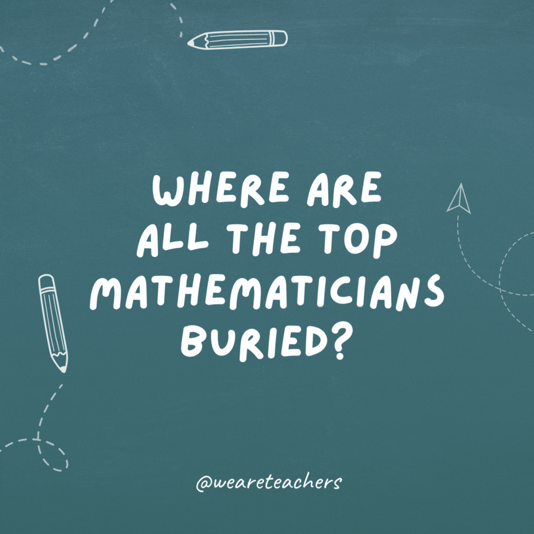 Where are all the top mathematicians buried? In the symmetry.