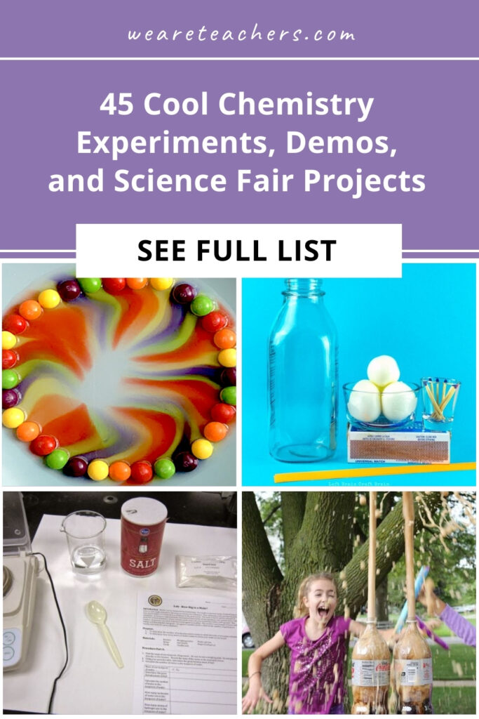 Looking for classroom chemistry experiments, school science fair projects, or fun demos you can try at home? Find them all here!
