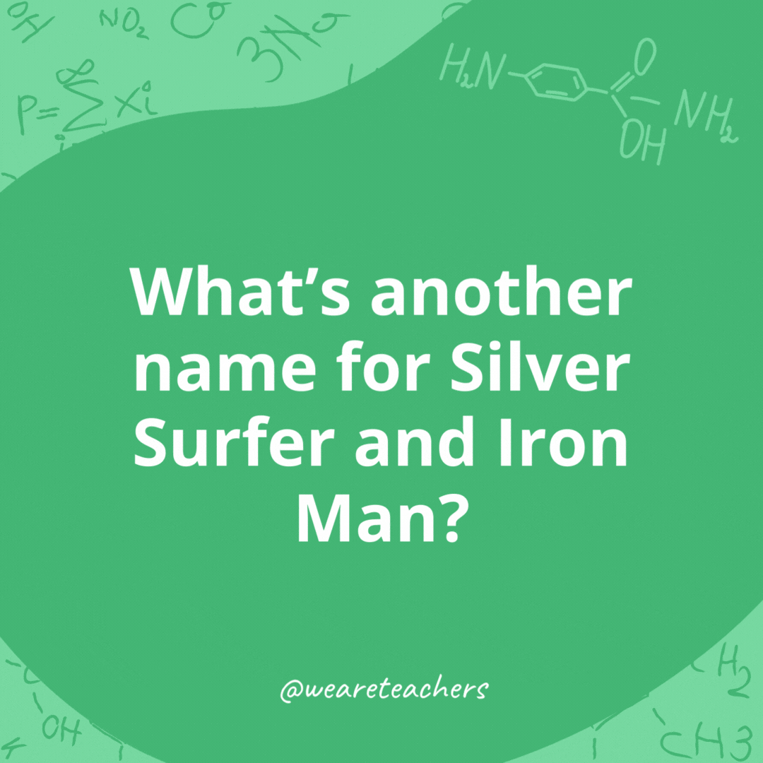 What's another name for Silver Surfer and Iron Man? 
