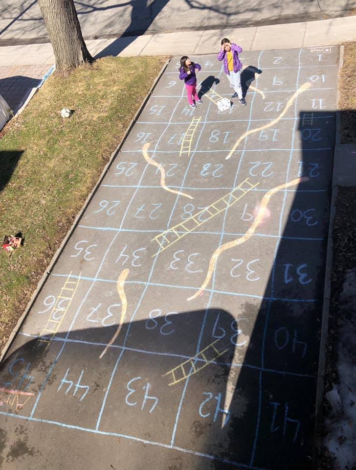 Chutes and Ladders outside