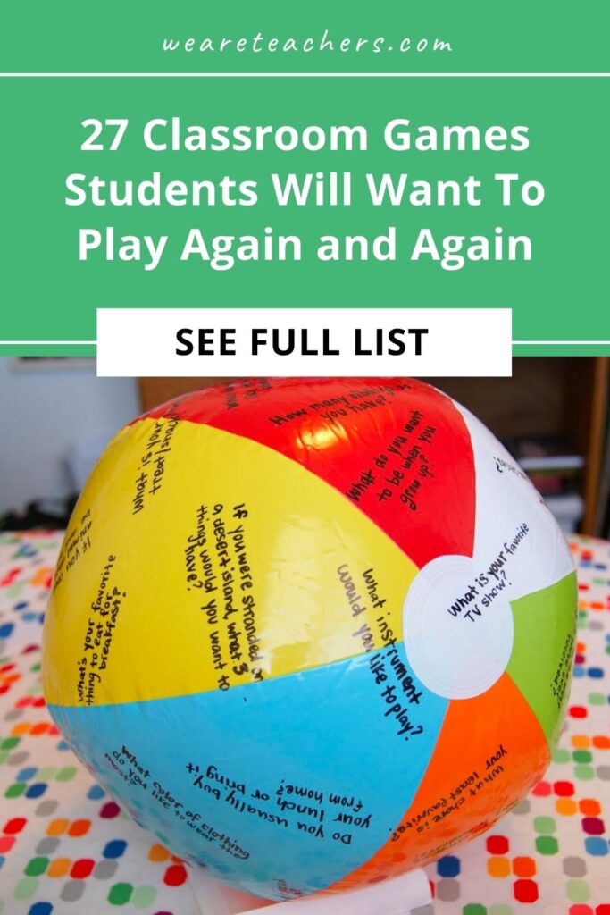 Sometimes classroom games are just what students need! Here's our go-to list of 27 games for learning and fun.
