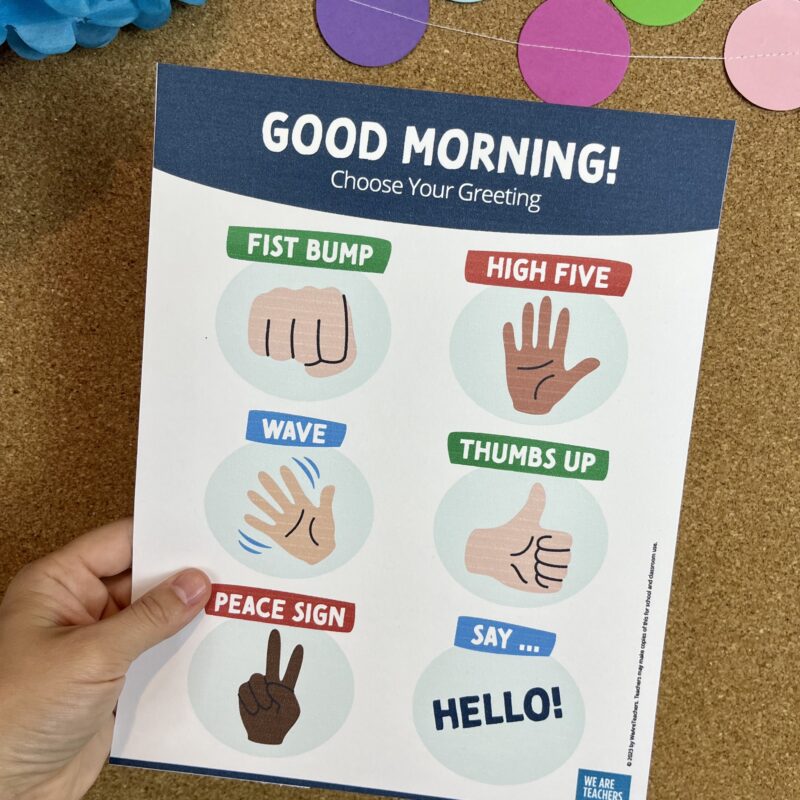 Classroom Greeting Sign