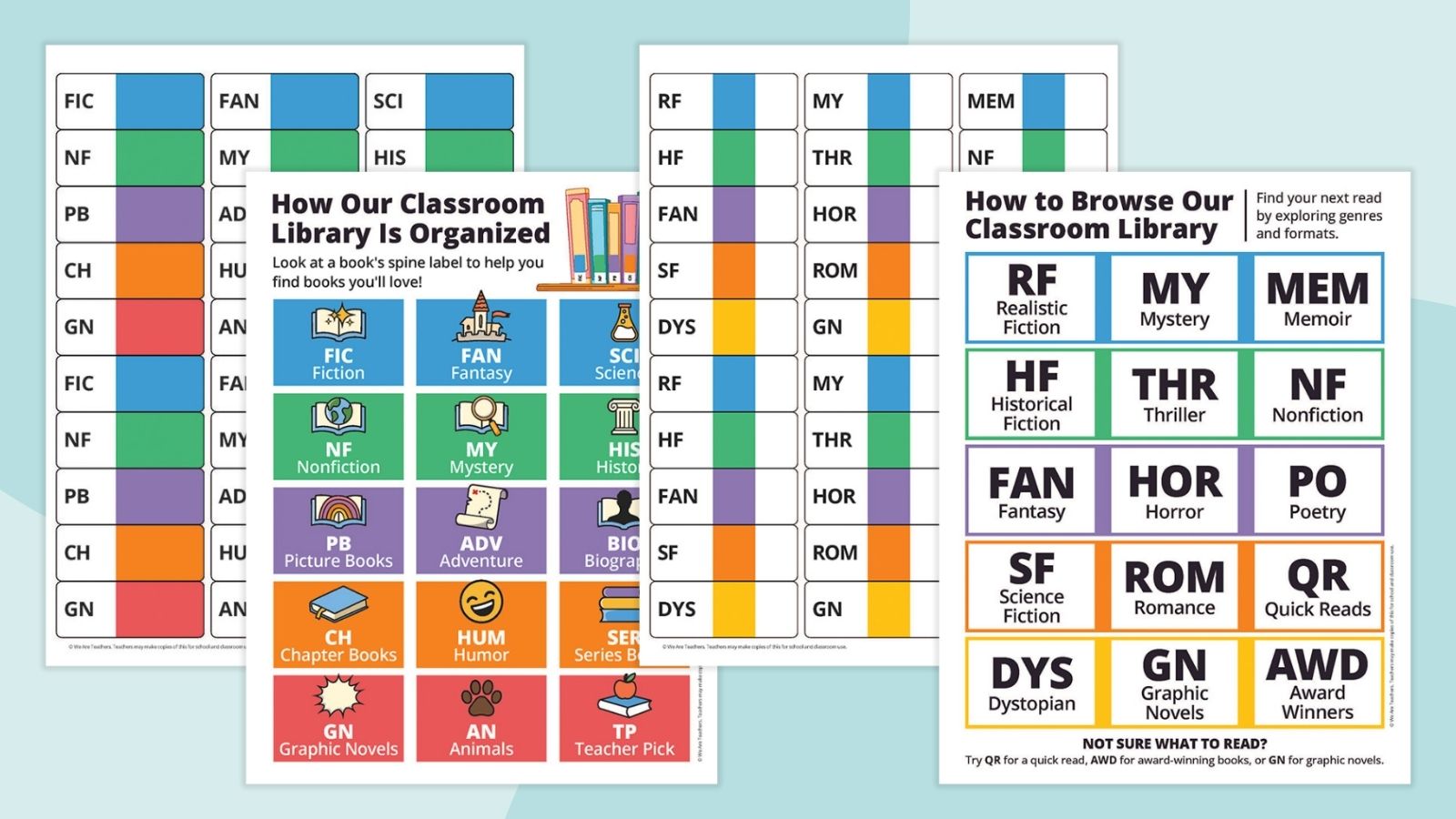 Feature image of the Classroom Library Labels Set