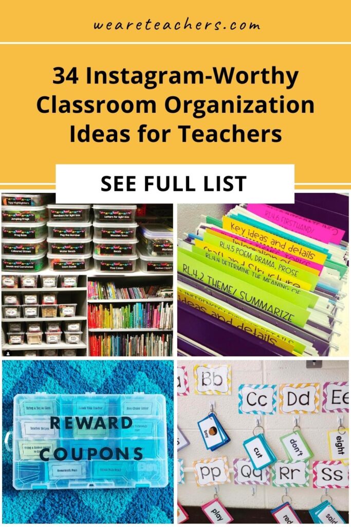 Does excellent classroom organization make your teacher heart skip a beat? Check out these Instagram-ready classrooms and be inspired.