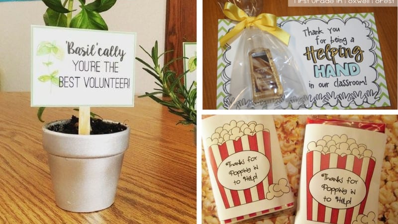 Classroom Volunteer Appreciation Gifts - 12 Ideas