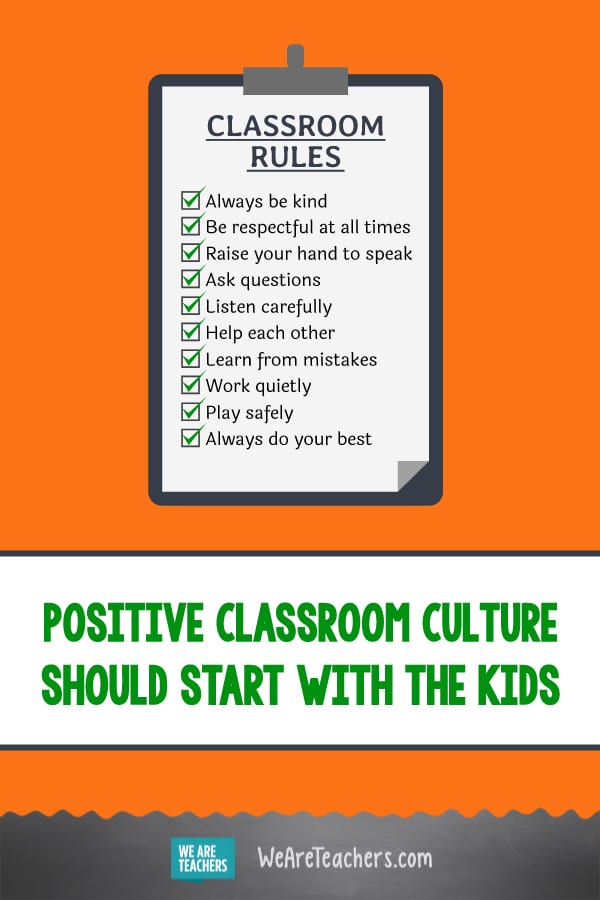 Positive Classroom Culture Should Start With the Kids